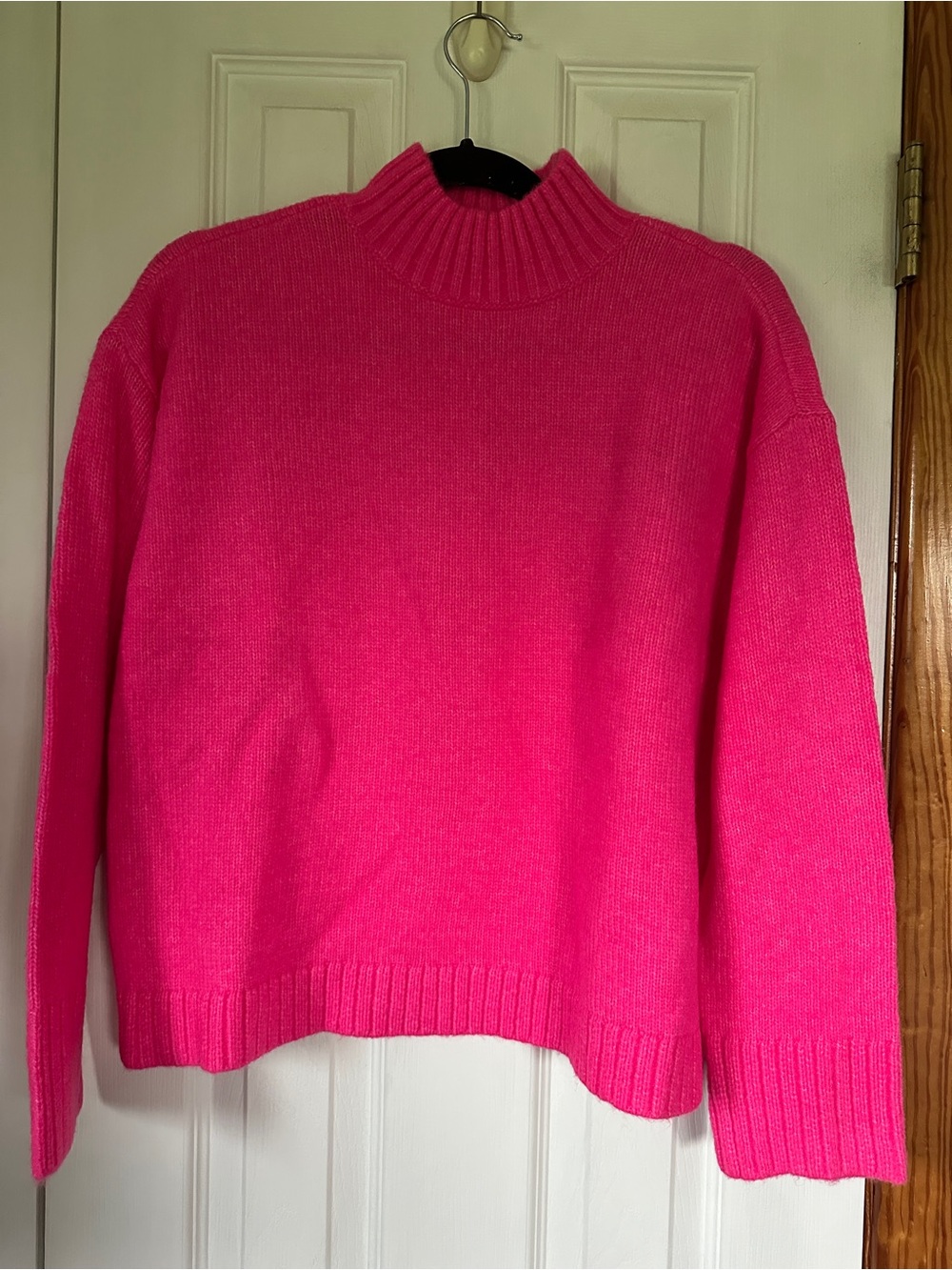 LOFT Bright Fuchsia Turtleneck Sweater